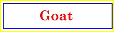 [Goat]